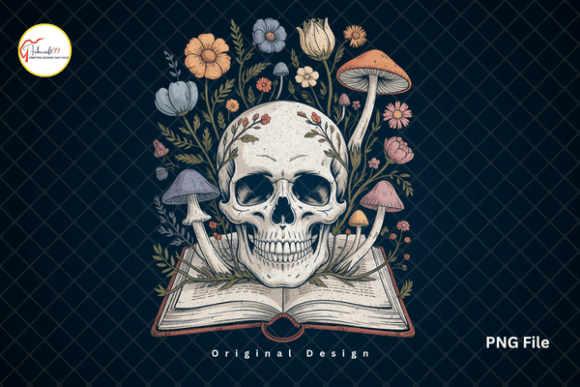 Cottagecore Book Lover PNG Design