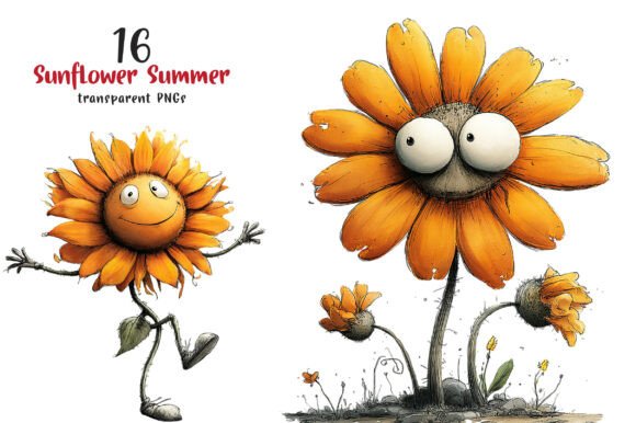 Enhance Your Creative Projects with Sunflower Summer Clipart