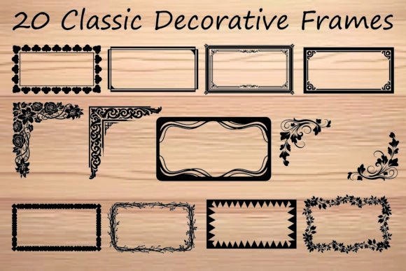 Enhance Your Creative Projects with the Classic Decorative Frames Bundle