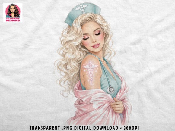 Nurse Beauty PNG: Medical Glam Art for Creative Projects