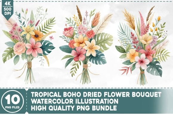 Tropical Boho Dried Flower Bouquet: Creative Possibilities and Practical Uses