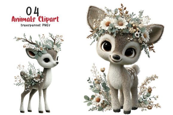 Whimsical Animals Clipart for Creative Projects
