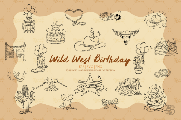 Wild West Birthday Clipart: Add a Touch of Cowboy Charm to Your Celebrations